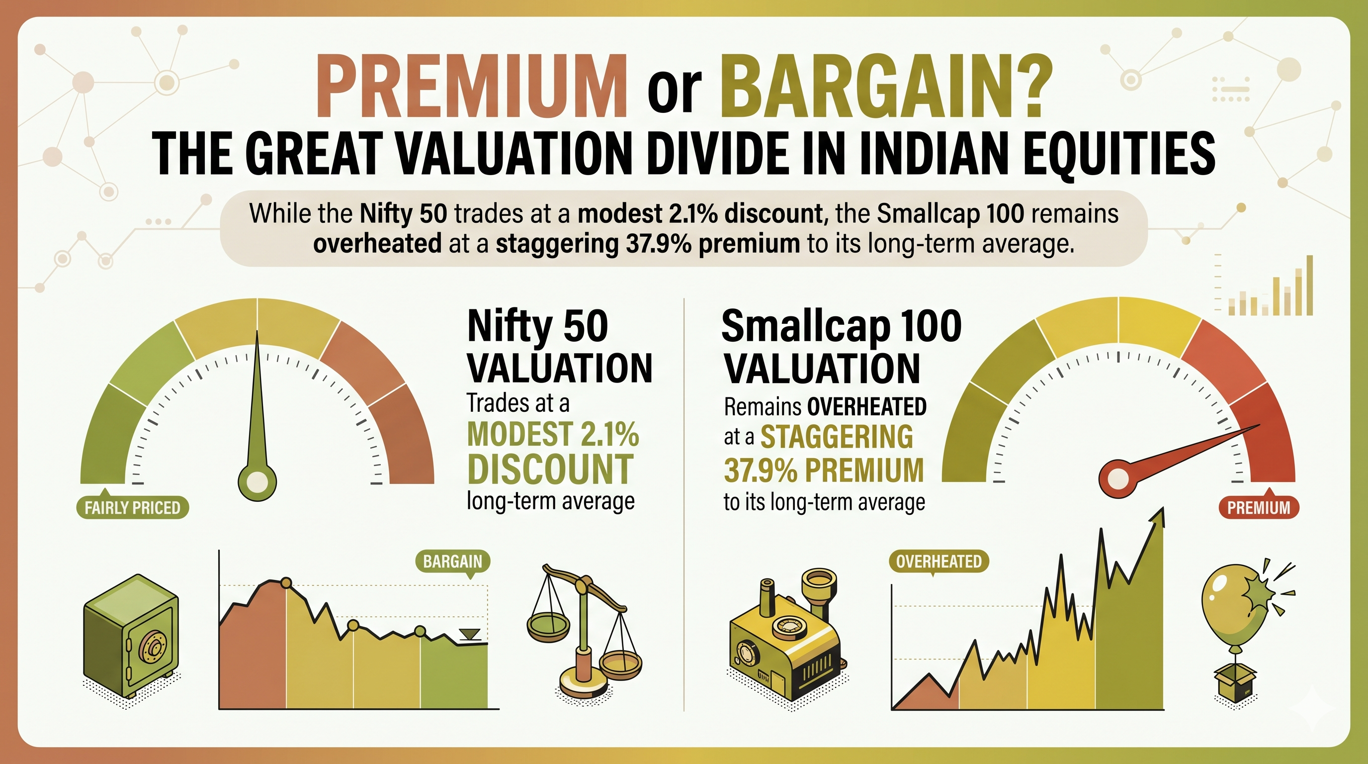 Premium or Bargain? The Great Valuation Divide in Indian Equities