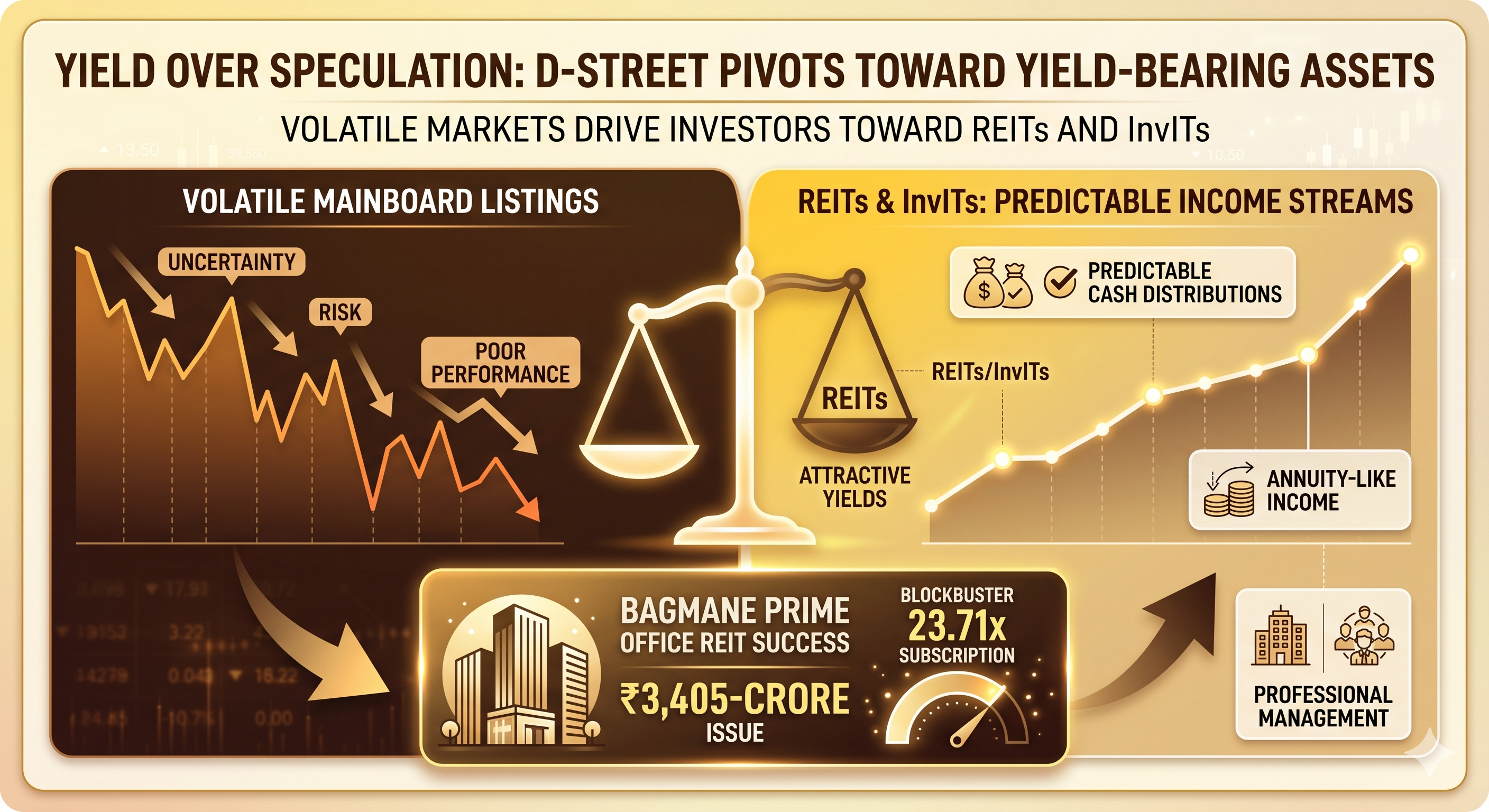 Yield Over Speculation: Volatile Markets Pivot D-Street Capital Toward Yield-Bearing REITs and InvITs