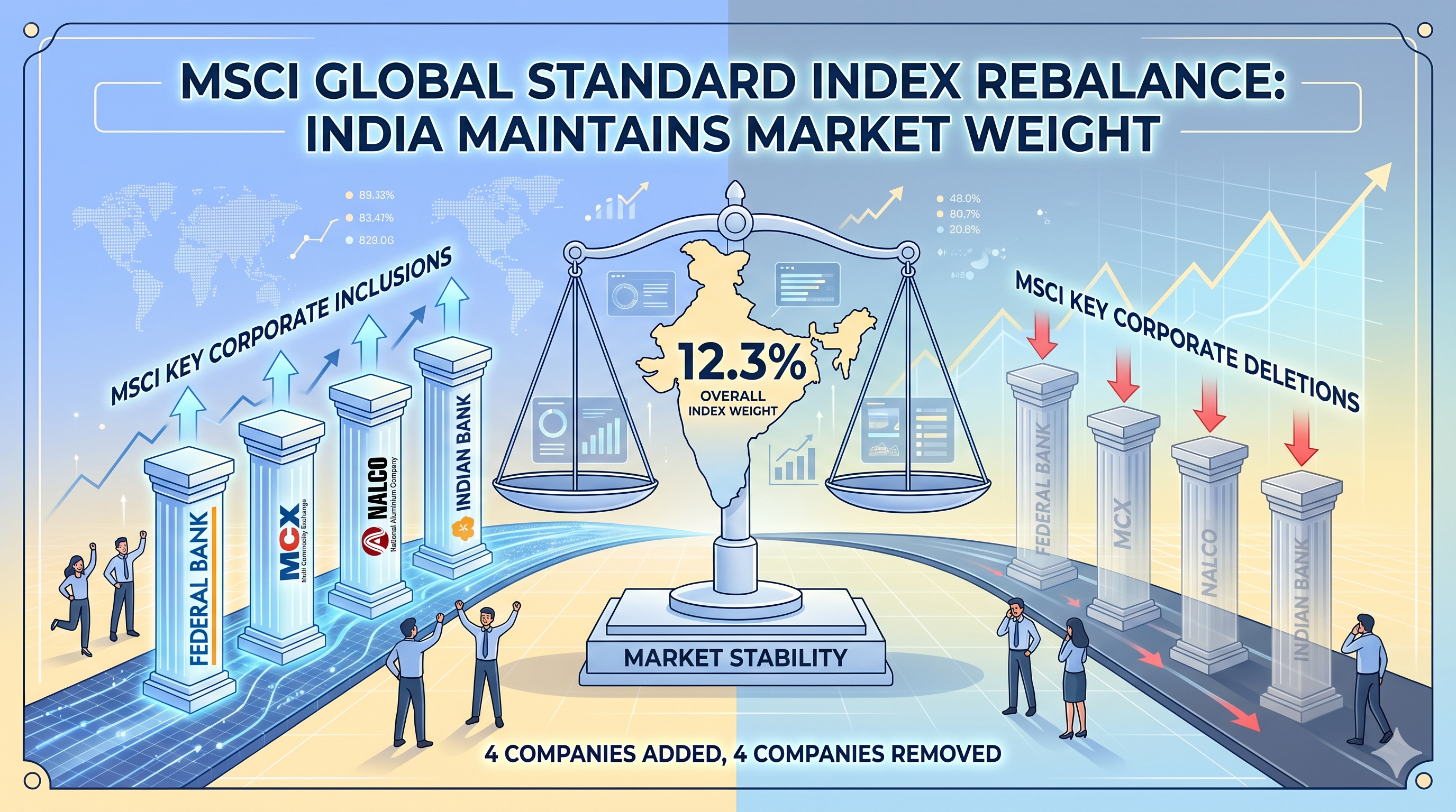 MSCI Index Rebalance: India Maintains Market Weight Amid Key Corporate Inclusions and Deletions