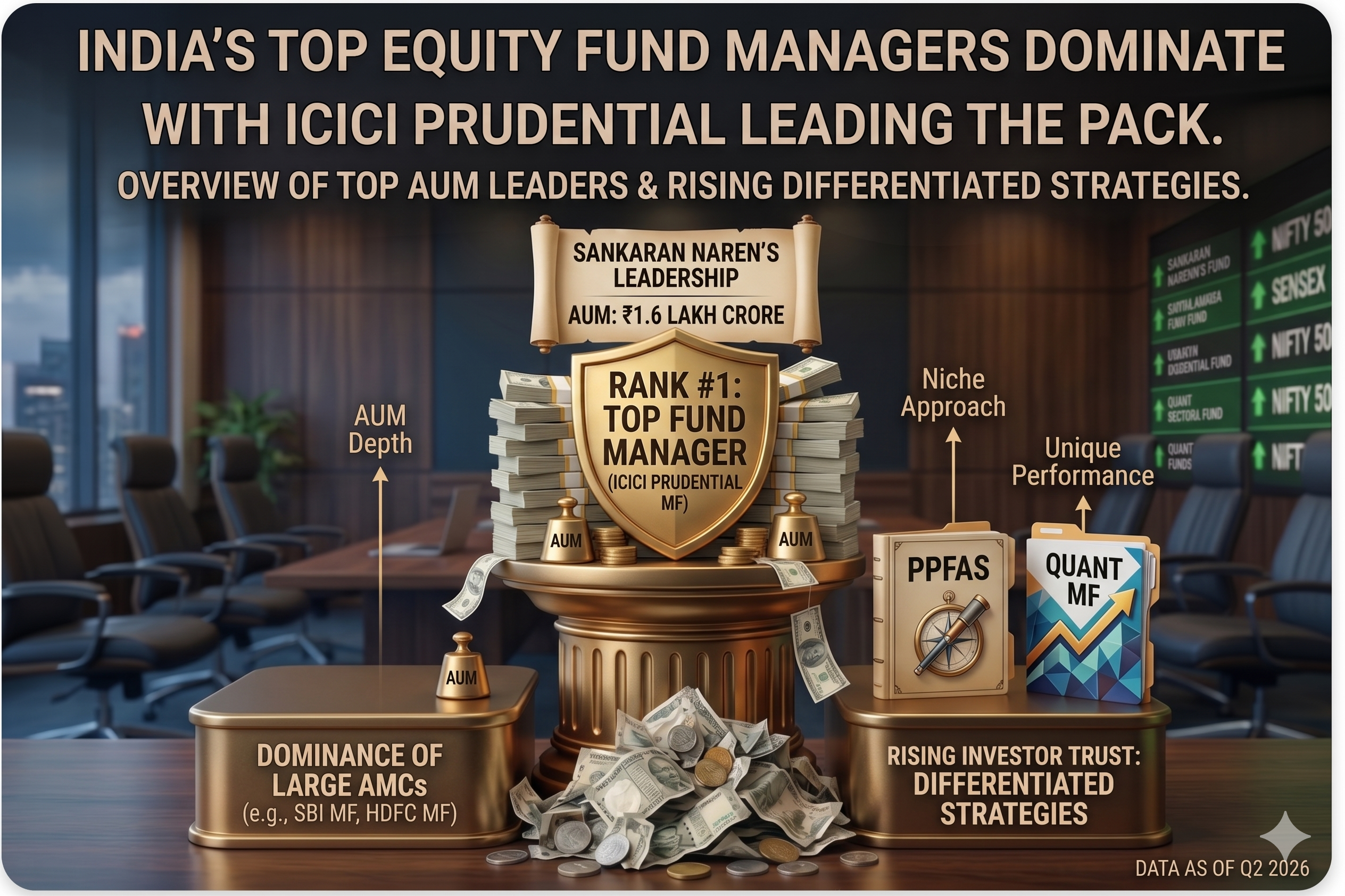 India’s Top Equity Fund Managers Dominate with ICICI Prudential Leading the Pack